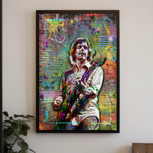 Bob Weir of The Grateful Dead Poster, Dead & Company Tie-dye Tribute Fine Art
