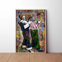 Bozo and Cookie The Clown Poster, WGN Bozo Tribute Fine Art