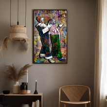 Bozo and Cookie The Clown Poster, WGN Bozo Tribute Fine Art