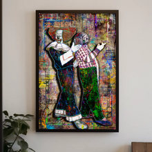 Bozo and Cookie The Clown Poster, WGN Bozo Tribute Fine Art
