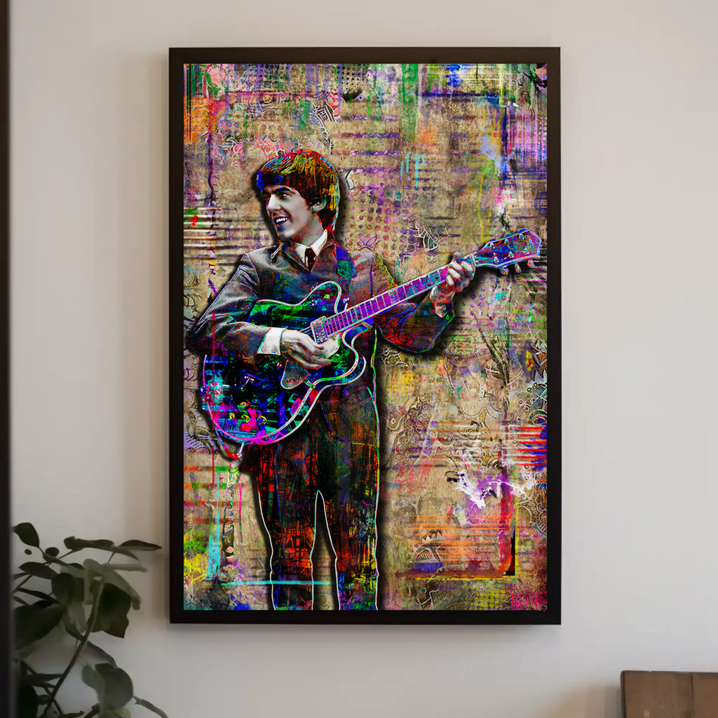George Harrison in The Beatles Poster, George Harrison Tribute