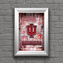Indiana University Hoosiers Poster, IU Hoosiers Print, Hoosiers Picture