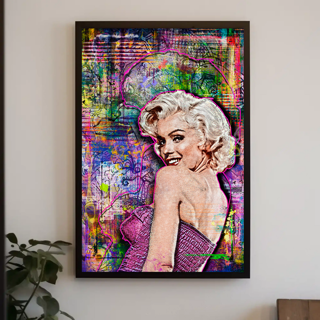 Marilyn Monroe Poster, Marilyn Monroe Pop Art Tribute Fine Art