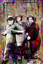 Three Stooges Poster, Moe Larry and Curly Pop Art, Stooges Tribute Fine Art
