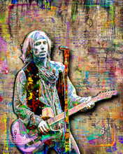 Tom Petty Pop Art Poster, Tom Petty and The Heartbreakers Young Tribute Fine Art