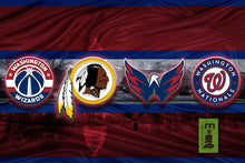 Washington Sports Teams Poster, Washington Nationals, Washington Capitals, Washington Redskins, Washington Wizards