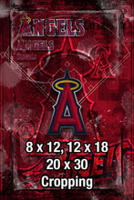 Anaheim Angels Poster, Angels of Anaheim Artwork Gift, Angels Layered Man Cave Art