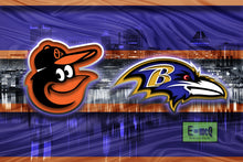Baltimore Sports Teams Poster, Baltimore Ravens, Baltimore Orioles Gift