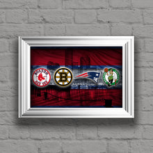 Boston Red Sports Teams Poster