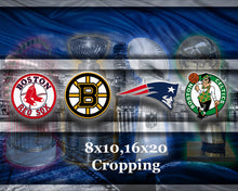 Boston Championship Sports Teams Poster, New England Patriots, Boston Celtics, Bruins, Red Sox Man Cave, Gift