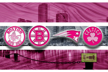 Boston Sports Teams Print, Pink Boston Sports Art, Boston Pink Sports Teams Poster