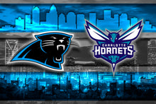 Carolina/Charlotte Sports Teams Poster, Panthers, Hornets, (Hurricanes by Request)