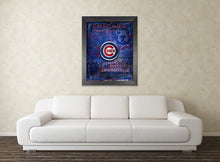 Chicago Cubs Poster, Cubs Artwork Cubs Gift, Chicago Cubs Layered Man Cave Art, Wrigley Field