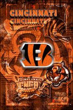 Cincinnati Bengals Poster, Cincinnati Bengals NFL Print