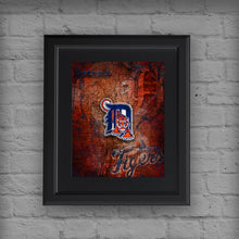 Detroit Tigers Poster, Detroit Tigers Artwork Gift, Tigers Layered Man Cave Art