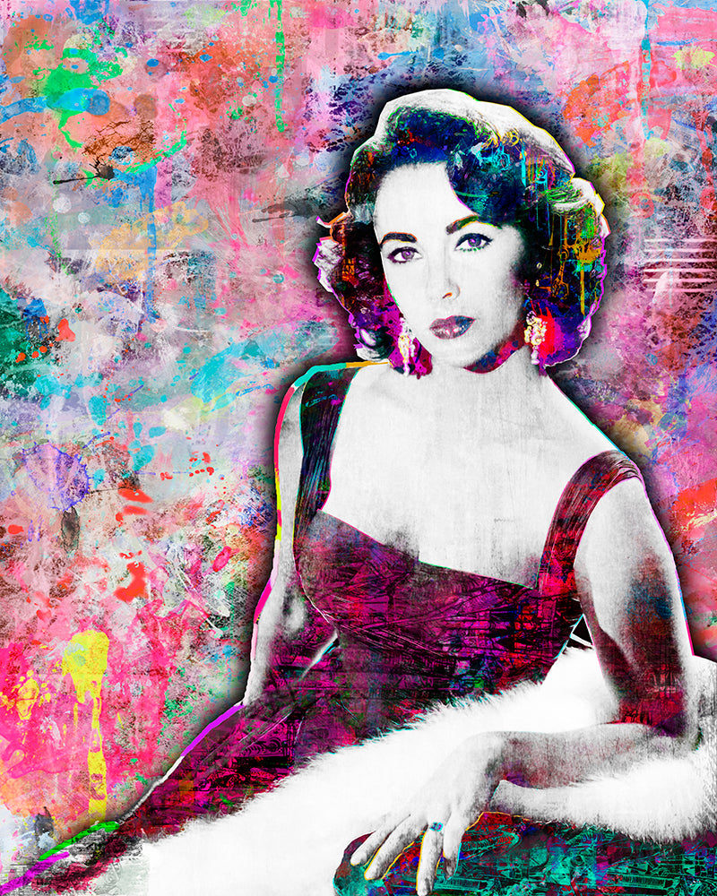 Elizabeth Taylor Poster, Liz Taylor Gift, Elizebeth Taylor