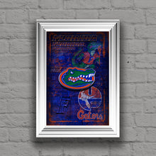 Florida Gators Poster, University of Florida Gift, Gators Man Cave, Florida Print