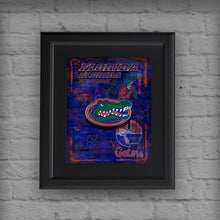 Florida Gators Poster, University of Florida Gift, Gators Man Cave, Florida Print
