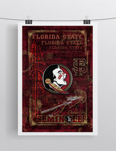 Florida State Seminoles Poster, Florida State Gift, Seminoles Man Cave, Florida State Print, FSU