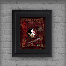 Florida State Seminoles Poster, Florida State Gift, Seminoles Man Cave, Florida State Print, FSU