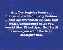 Los Angeles Sports Teams Poster, Los Angeles Dodgers, LA Kings LA Lakers, LA Rams, Man Cave Art