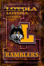 Loyola Ramblers Poster, Loyola Chicago Print, Ramblers gift, Loyola Ramblers Cave Picture