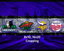 Minnesota Sports Teams Poster, Minnesota Sports Print, Minnesota Vikings, Minnesota Twins, Minnesota Timberwolves, Minnesota Wild