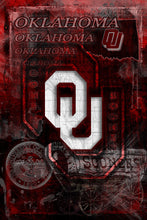 Oklahoma Poster, University of Oklahoma Gift, OU Man Cave, Sooners Print