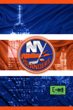 New York Islanders Poster, New York Islanders Hockey Print, Islanders Man Cave Art, NY Islanders