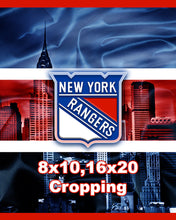 New York Rangers Hockey Poster, New York Rangers Print, NY Rangers Man Cave Art