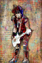 Nikki Sixx Poster, Motley Crue Gift, Nikki Sixx of Motley Crue Colorful Layered Tribute Fine Art