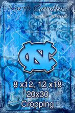 North Carolina Tar Heels Poster, NC Tar Heels Print, Tar Heels gift, North Carolina Cave Picture