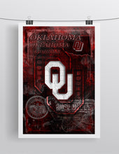 Oklahoma Poster, University of Oklahoma Gift, OU Man Cave, Sooners Print