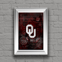 Oklahoma Poster, University of Oklahoma Gift, OU Man Cave, Sooners Print