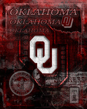Oklahoma Poster, University of Oklahoma Gift, OU Man Cave, Sooners Print