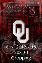 Oklahoma Poster, University of Oklahoma Gift, OU Man Cave, Sooners Print