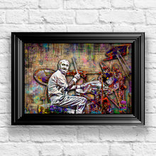Phil Collins of Genesis Poster, Phil Collins Drumming Tribute Fine Art