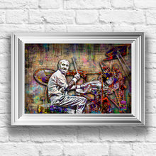 Phil Collins of Genesis Poster, Phil Collins Drumming Tribute Fine Art