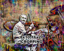 Phil Collins of Genesis Poster, Phil Collins Drumming Tribute Fine Art
