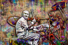 Phil Collins of Genesis Poster, Phil Collins Drumming Tribute Fine Art