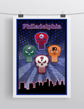Philadelphia Sports Teams Punisher Poster, Philadelphia Eagles, Flyers, 76ers, Phillies, gift, Punisher Logos