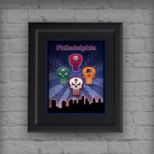 Philadelphia Sports Teams Punisher Poster, Philadelphia Eagles, Flyers, 76ers, Phillies, gift, Punisher Logos