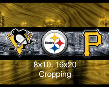 Pittsburgh Sports Teams Poster, Pittsburgh Steelers, Pittsburgh Pirates, Pittsburgh Penguins Art