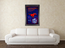 Southern Methodist Mustangs Poster, Souther Methodist Mustangs Print, Mustangs Man Cave Picture