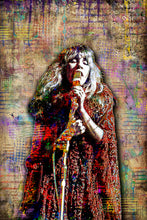 Stevie Nicks Poster, Stevie Nicks of Fleetwood Mac Tribute Fine Art