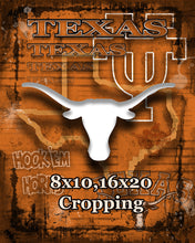 University of Texas Longhorns Poster, Longhorns Gift, Texas University Man Cave, Longhorns Sports Print