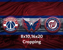 Washington Sports Teams Poster, Washington Nationals, Washington Capitals, Washington Redskins, Washington Wizards