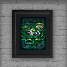Notre Dame Poster, Notre Dame Fighting Irish Print, ND gift, Notre Dame Man Cave Picture