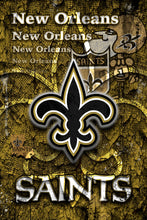 New Orleans Saints Poster, New Orleans SAINTS Artwork Saints Man Cave Gift