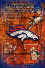 Denver Broncos Football Poster, Denver Broncos Layered Sports Print, Broncos Gift, Denver Colorado